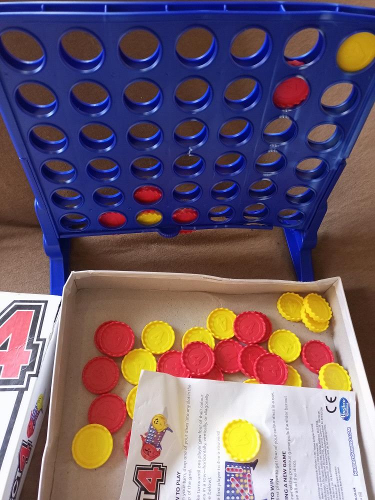 Enjoy the timeless fun of Connect 4 with this preloved game. Perfect for kids of all ages, Connect 4 is a classic strategy game that is easy to learn and endlessly entertaining. 

This complete set includes the game board, red and yellow discs, and instructions. The game is in excellent condition and ready for hours of family fun.

Dont miss out on this opportunity to own a piece of gaming history!