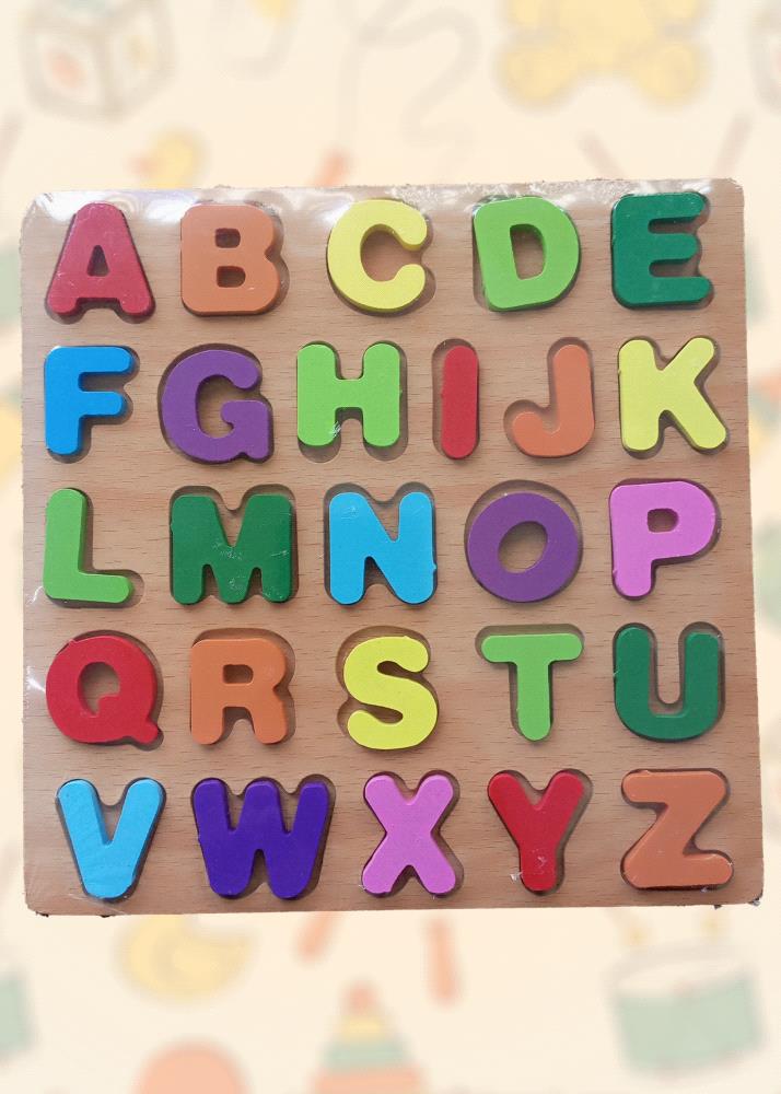 An educational toy for your child! This wooden capital alphabet puzzle is perfect for teaching young minds the alphabets. The puzzle features colorful, wooden letters that are easy to grasp and fit securely into the puzzle board.

This preloved toy is in excellent condition and comes complete with all the pieces. 

Bring home this timeless toy and spark your child love for learning!