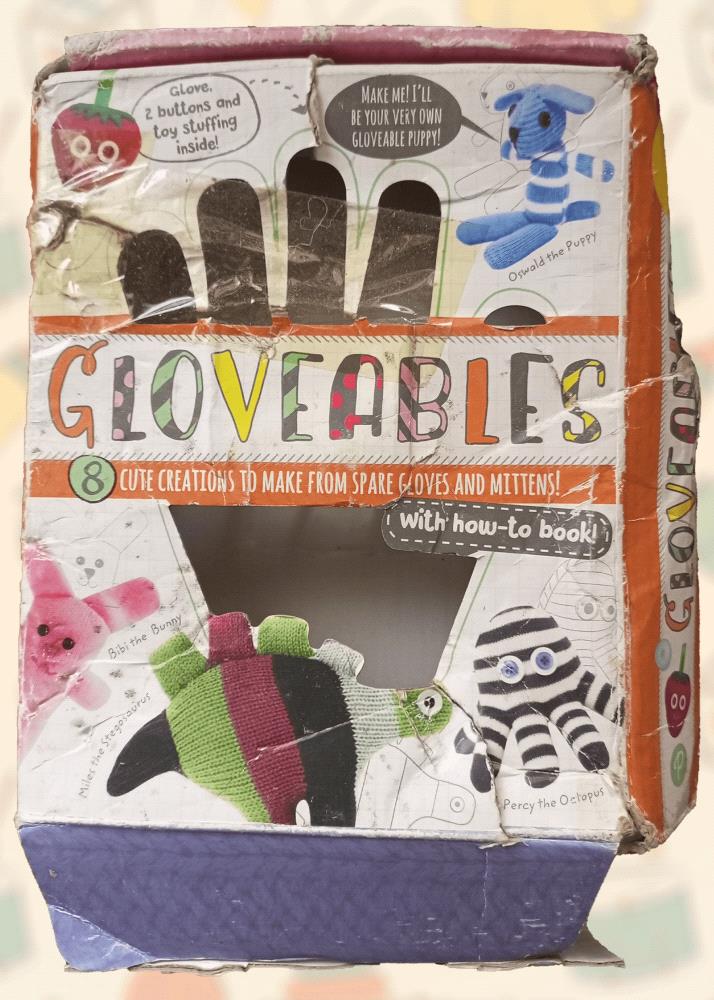 Spark your childs imagination with this vintage Gloveables Creative Playset! This delightful set includes a collection of adorable glove puppets and a step-by-step guide to help your child create their own unique characters. Perfect for imaginative play and storytelling, these glove puppets are made from durable materials and are in excellent condition.

Condition: 10/10

Complete your childs toy collection today and let their creativity soar!